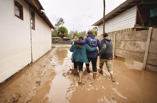 چلی میں شدید بارش اور سیلاب ،۲؍ افراد  ہلاک، سیکڑوں بے گھر